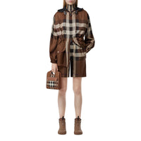 Mini sac Pocket en maille à motif check - Dark Birch Brown Check