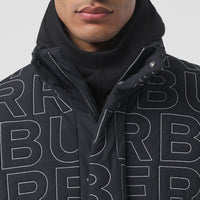 Cagoule à bordure côtelée - Black