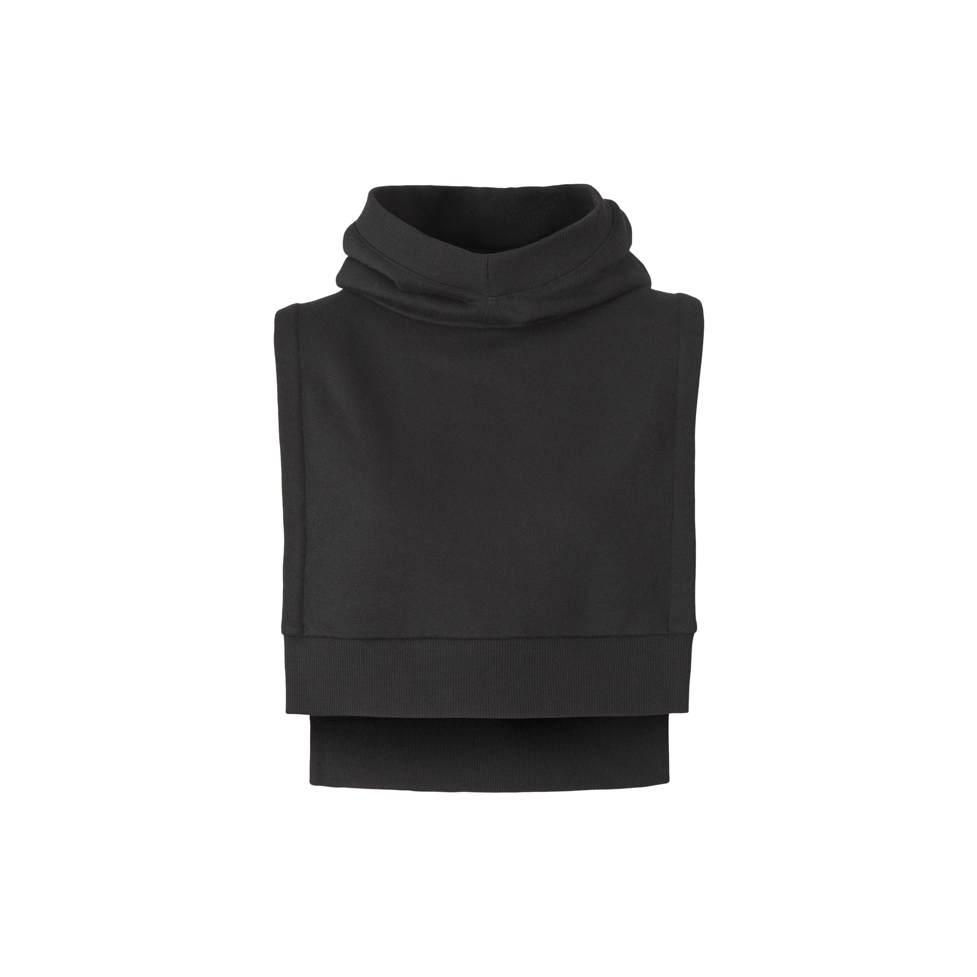 Cagoule à bordure côtelée - Black