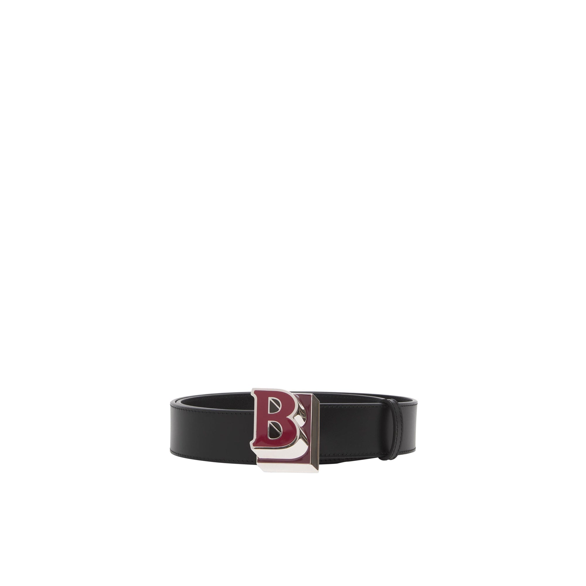 Ceinture en cuir à lettre - Black