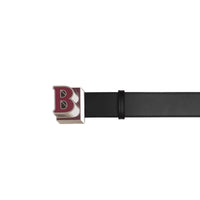 Ceinture en cuir à lettre - Black