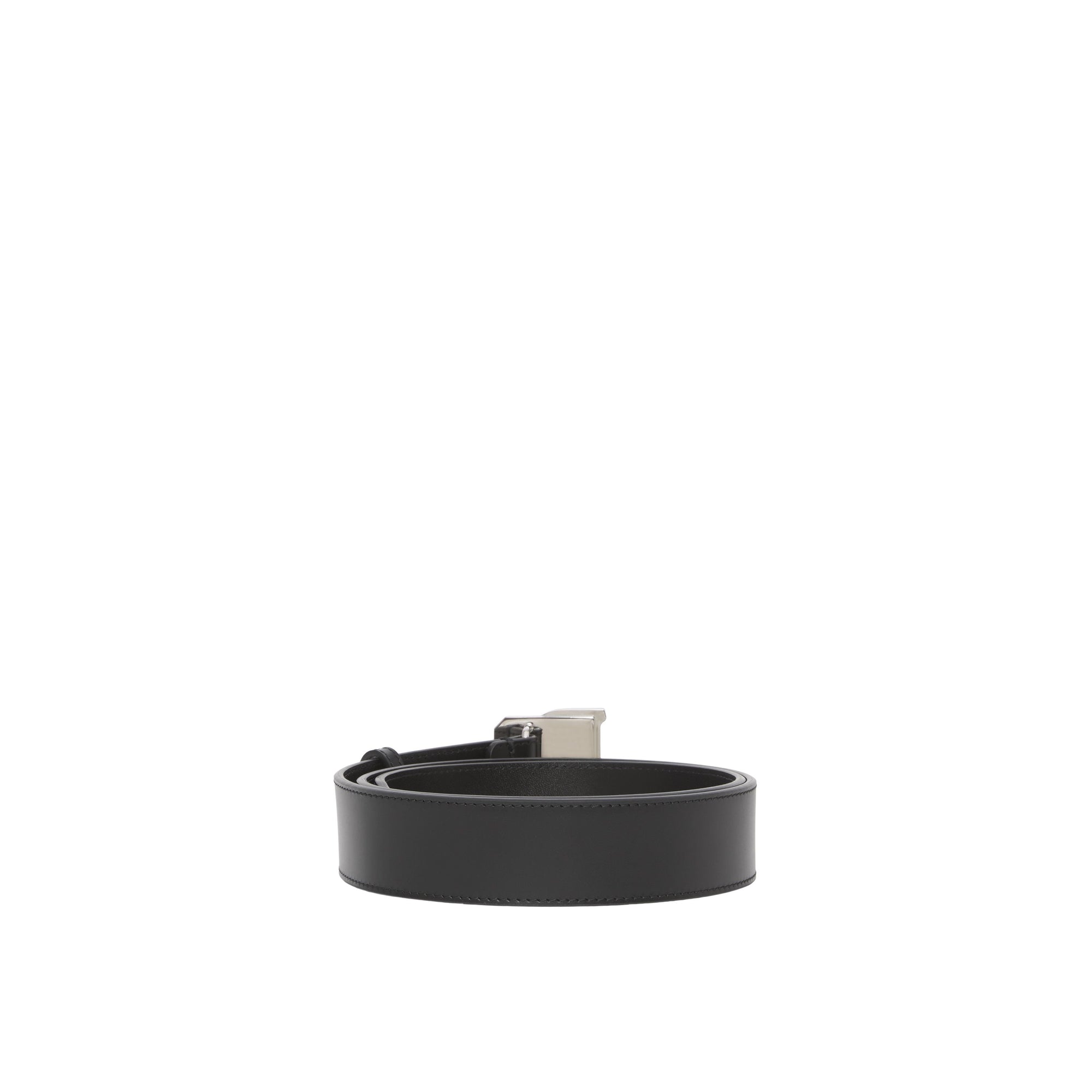 Ceinture en cuir à lettre - Black