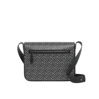 Petit sac Messenger en cuir Monogram - Black & White