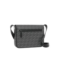 Petit sac Messenger en cuir Monogram - Black & White