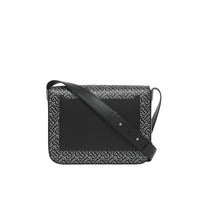 Petit sac Messenger en cuir Monogram - Black & White