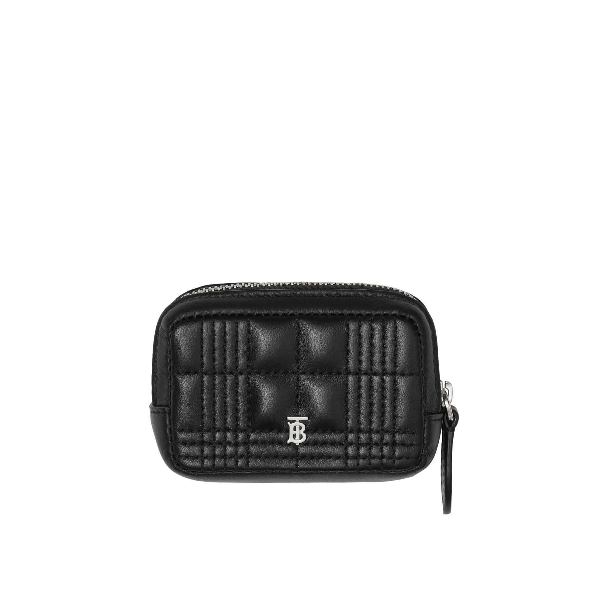 Pochette Lola en cuir d'agneau matelassé - Black
