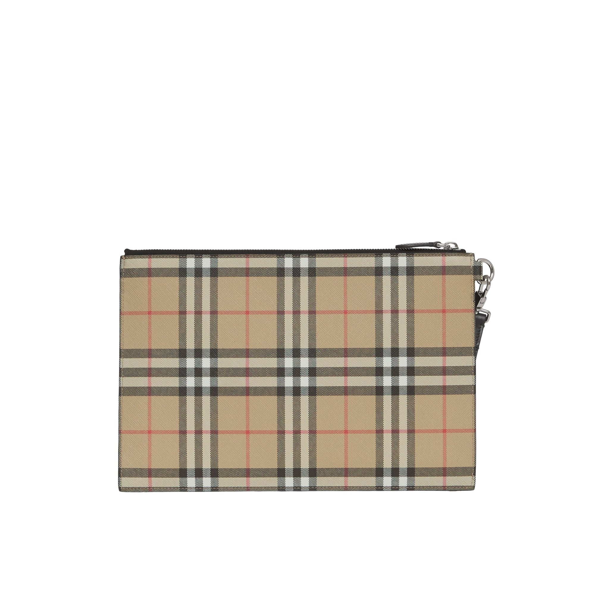 Pochette zippée à motif Vintage check - Archive Beige
