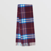 Écharpe classique en cachemire - Cherry Velvet & Blue