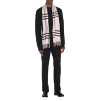 Écharpe en cachemire Burberry à motif check - Pale Candy Pink