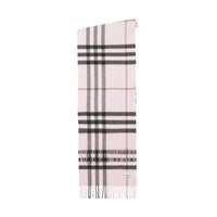 Écharpe en cachemire Burberry à motif check - Pale Candy Pink