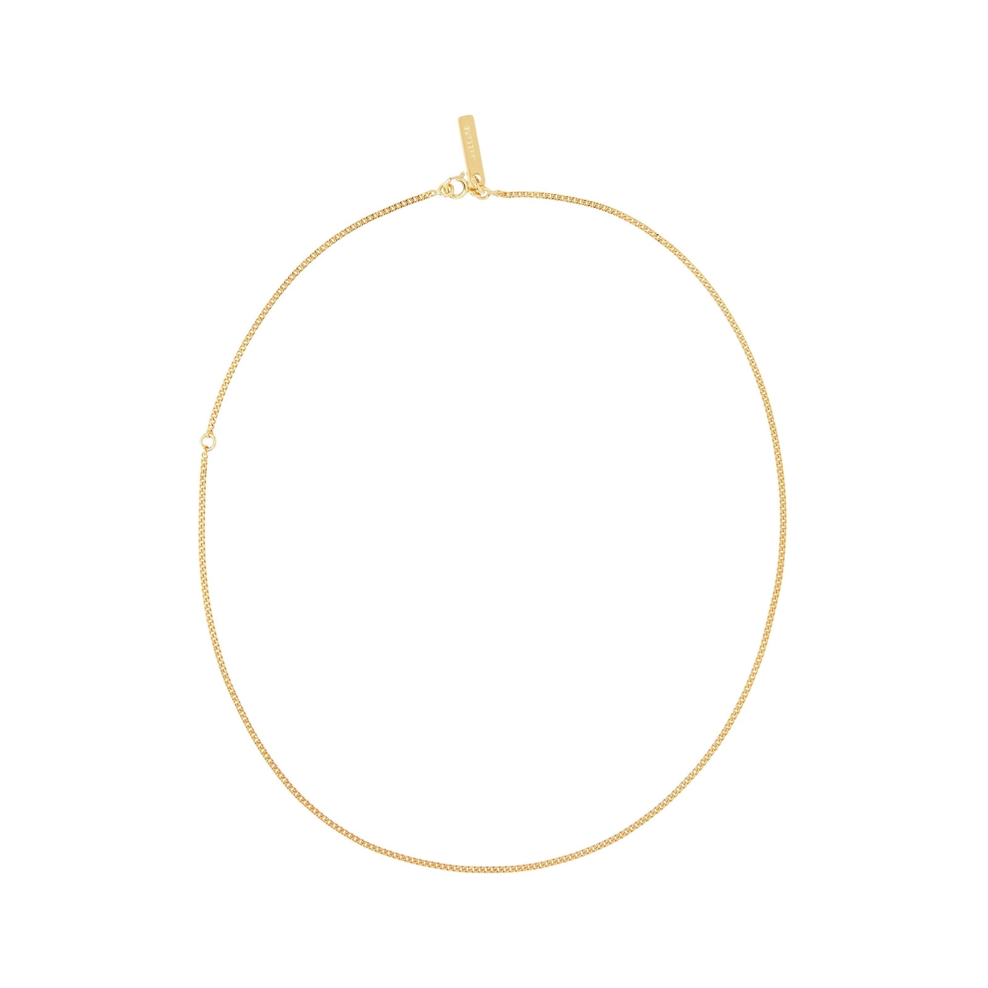 Collier fin à maillons plaqué or - Light Gold
