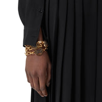 Collier plaqué or à motif monogramme - Light Gold