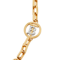 Collier plaqué or à motif monogramme - Light Gold