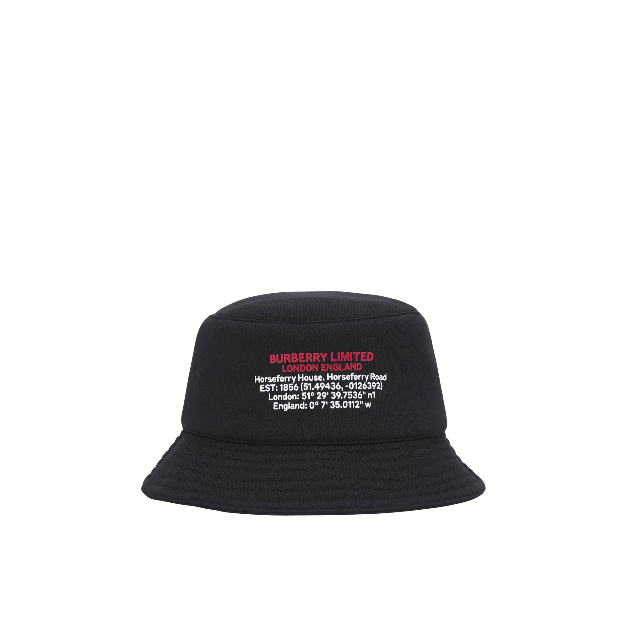 Chapeau bob à imprimé localisation - Black & White Logo
