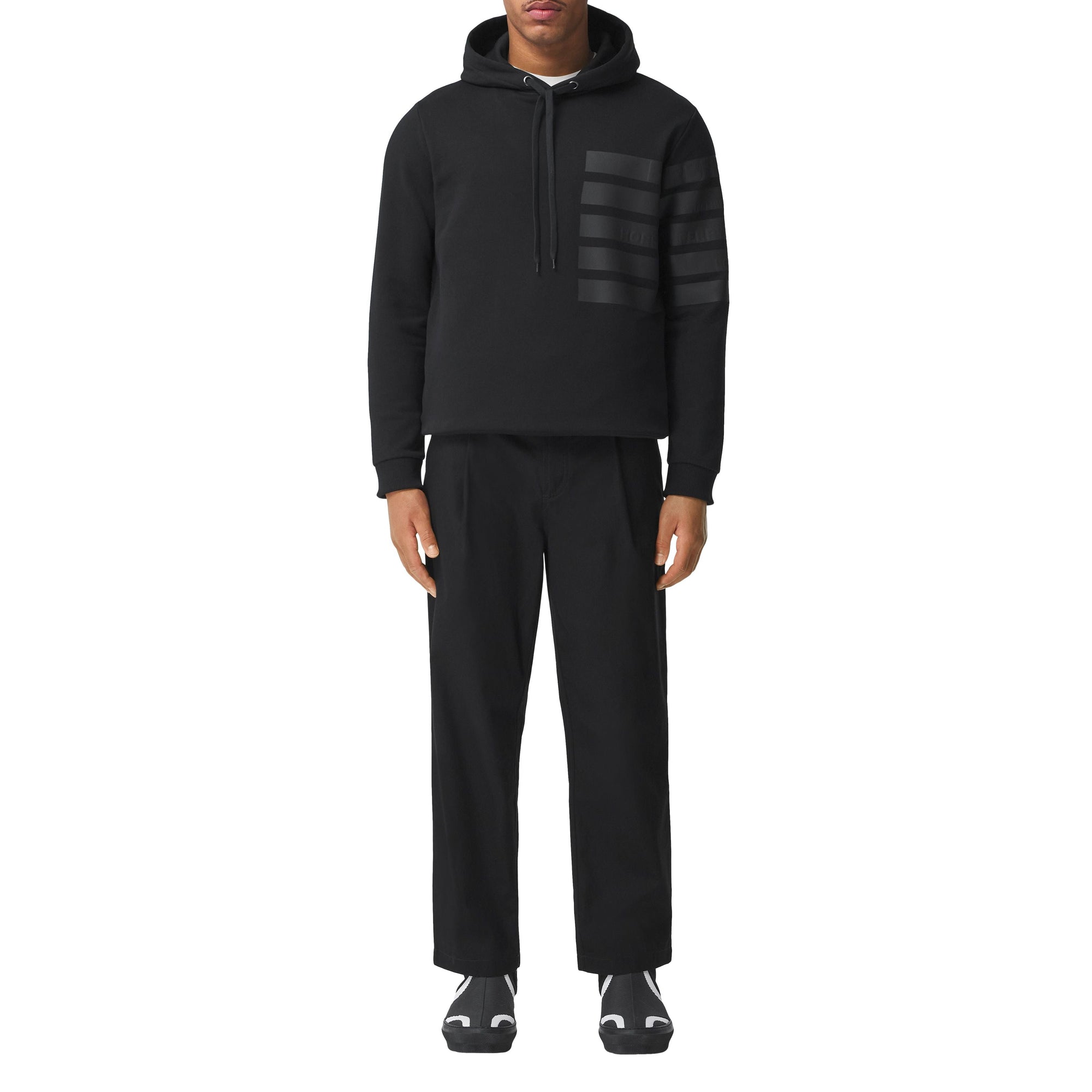 Pantalon ample monogramme - Black