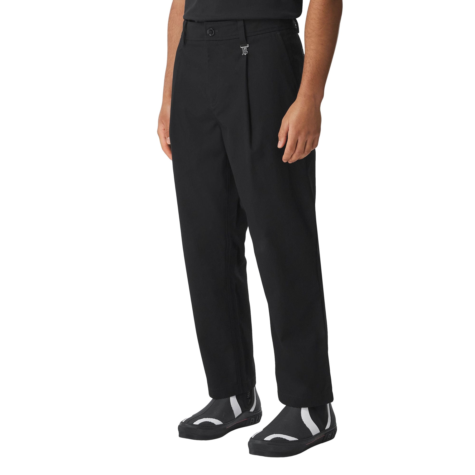 Pantalon ample monogramme - Black