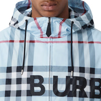 Veste à capuche à motif check Horseferry - Pale Blue Check