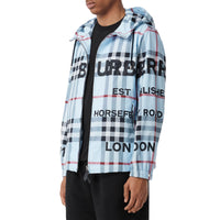 Veste à capuche à motif check Horseferry - Pale Blue Check