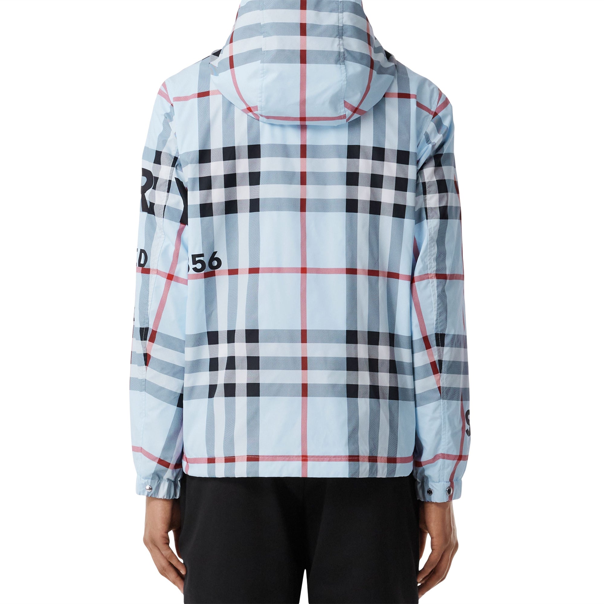 Veste à capuche à motif check Horseferry - Pale Blue Check