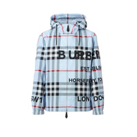 Veste à capuche à motif check Horseferry - Pale Blue Check