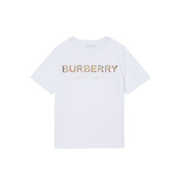 T-shirt en coton à logo brodé - White