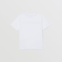 T-shirt en coton à logo brodé - White