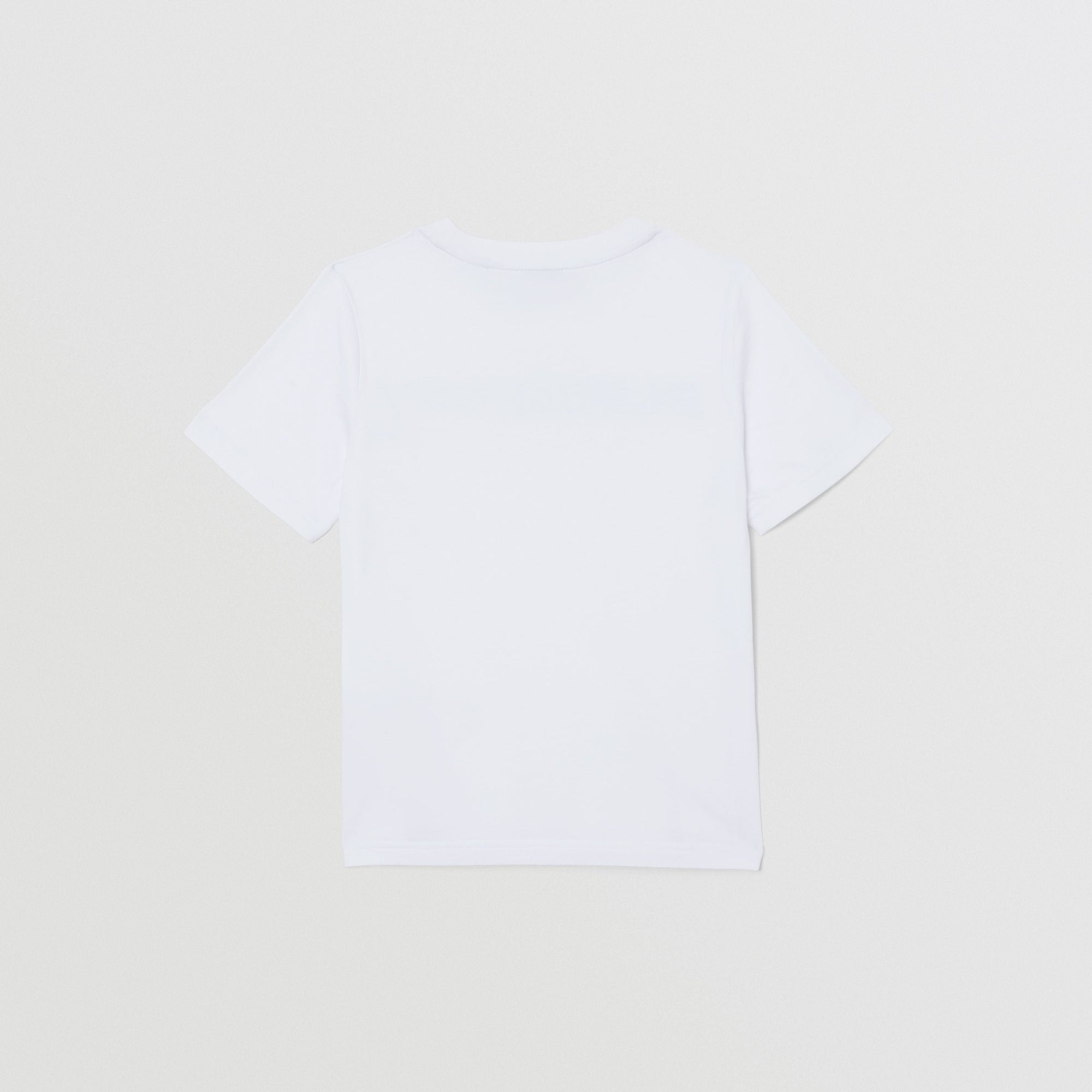 T-shirt en coton à logo brodé - White