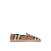Espadrilles en coton à carreaux - Birch Brown Check