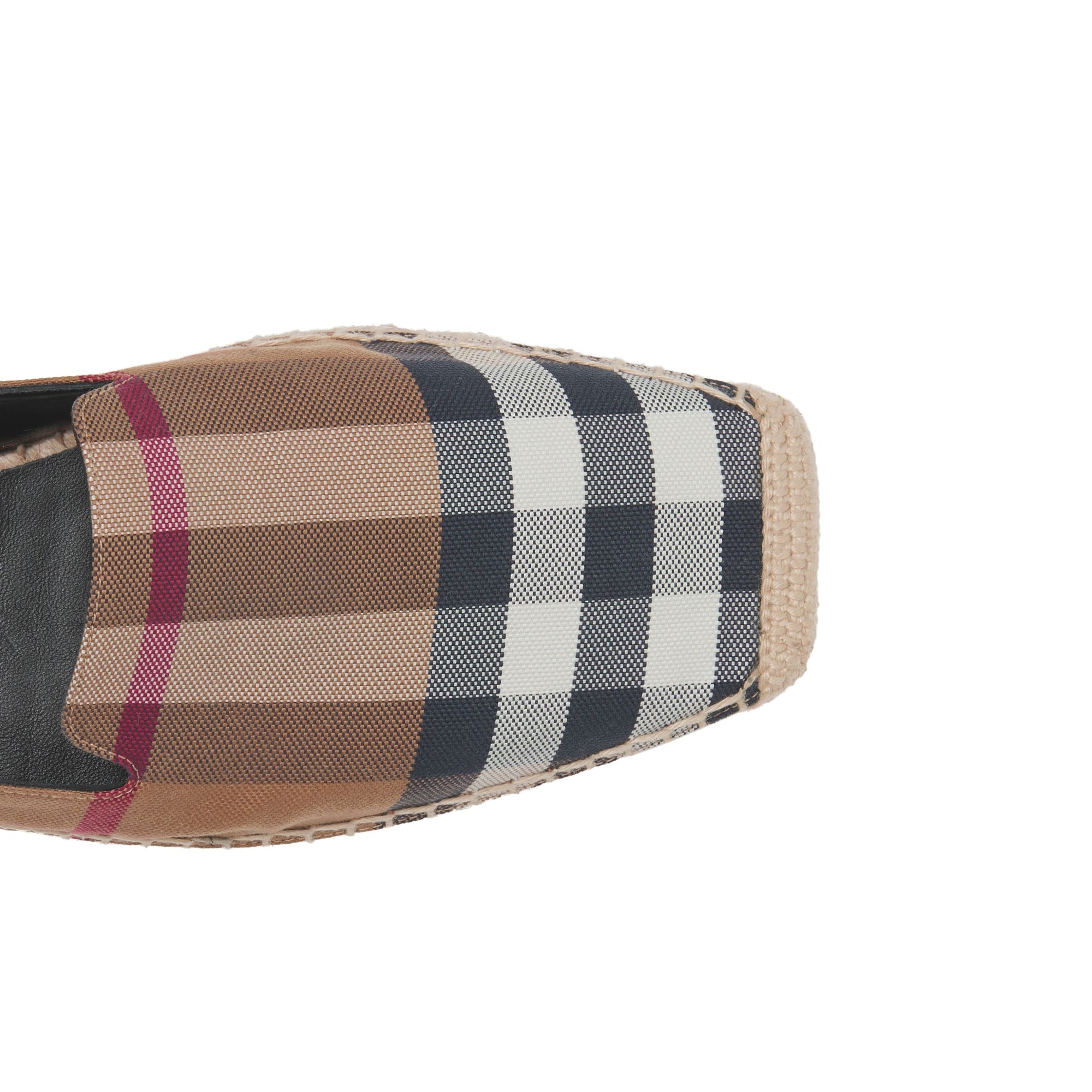 Espadrilles en coton à carreaux - Birch Brown Check