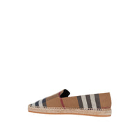 Espadrilles en coton à carreaux - Birch Brown Check