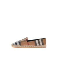 Espadrilles en coton à carreaux - Birch Brown Check