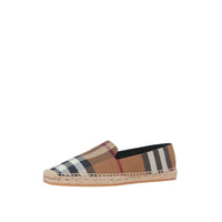 Espadrilles en coton à carreaux - Birch Brown Check