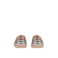 Espadrilles en coton à carreaux - Birch Brown Check