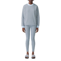 Sweat-shirt oversize en coton Monogram - Cobalt Blue