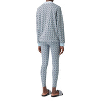 Sweat-shirt oversize en coton Monogram - Cobalt Blue