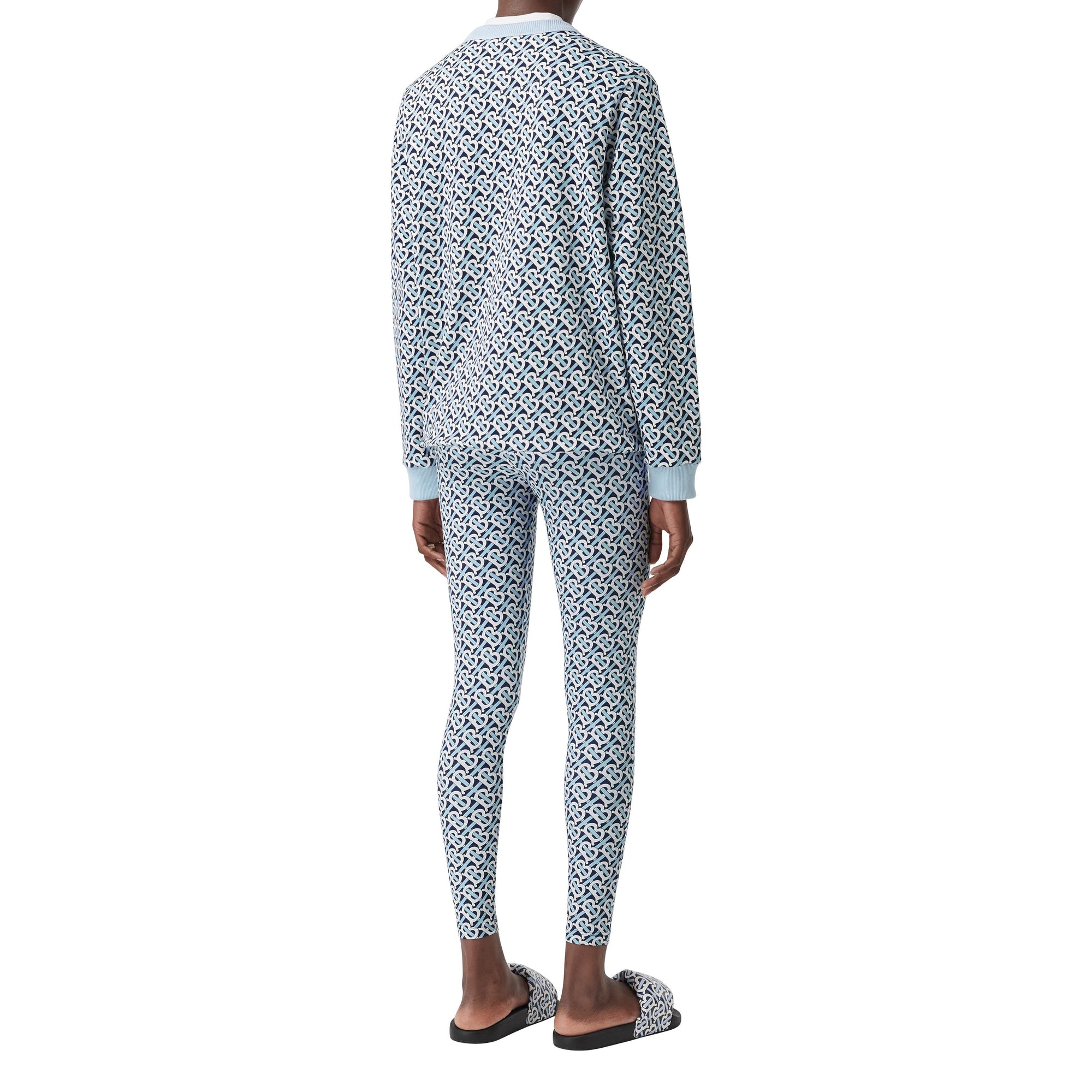 Sweat-shirt oversize en coton Monogram - Cobalt Blue