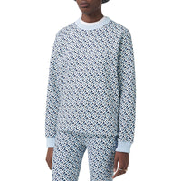 Sweat-shirt oversize en coton Monogram - Cobalt Blue