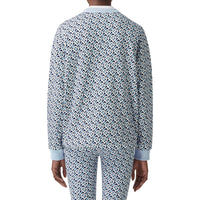 Sweat-shirt oversize en coton Monogram - Cobalt Blue