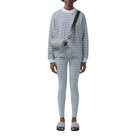 Sweat-shirt oversize en coton Monogram - Cobalt Blue