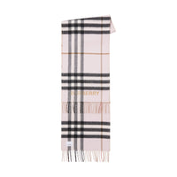Écharpe en cachemire à motif check - Archive Beige & Candy Pink