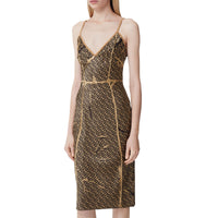 Robe combinaison en soie Monogram - Honey Pfp