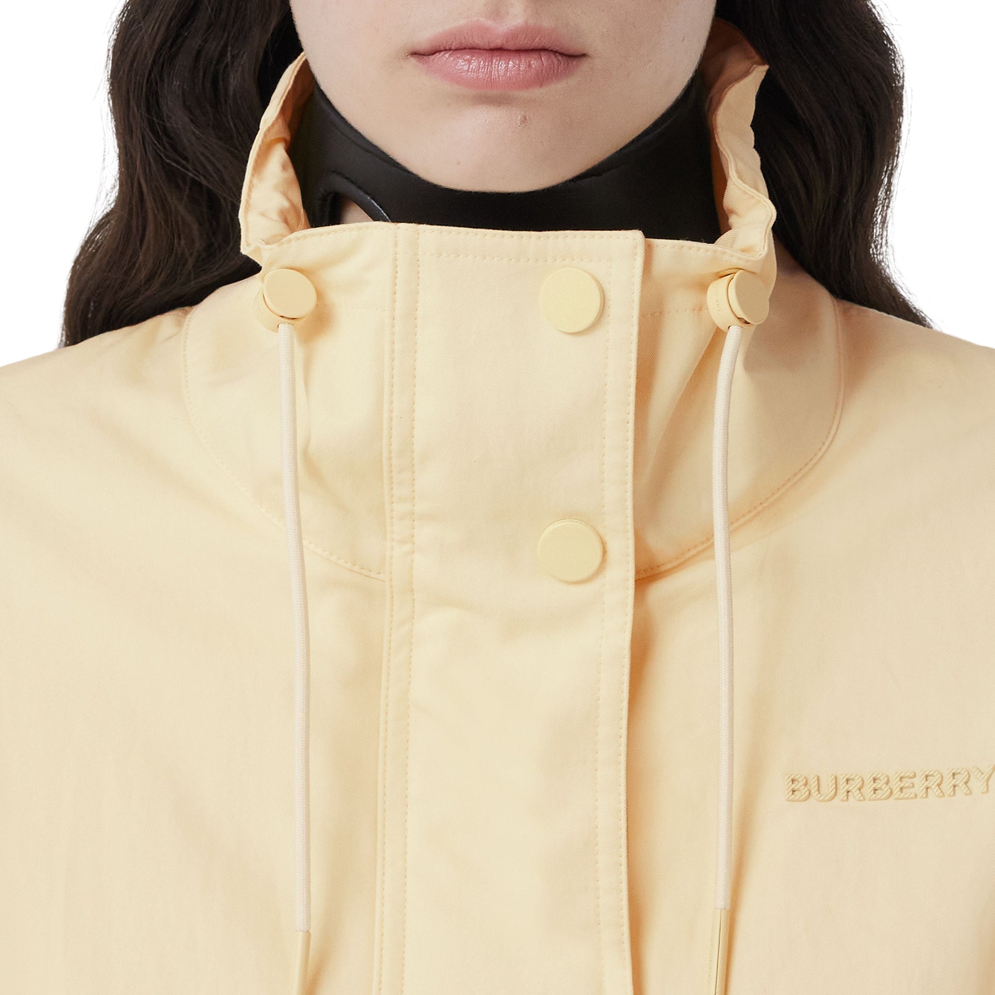 Veste à col entonnoir à logo - Frosted Lemon