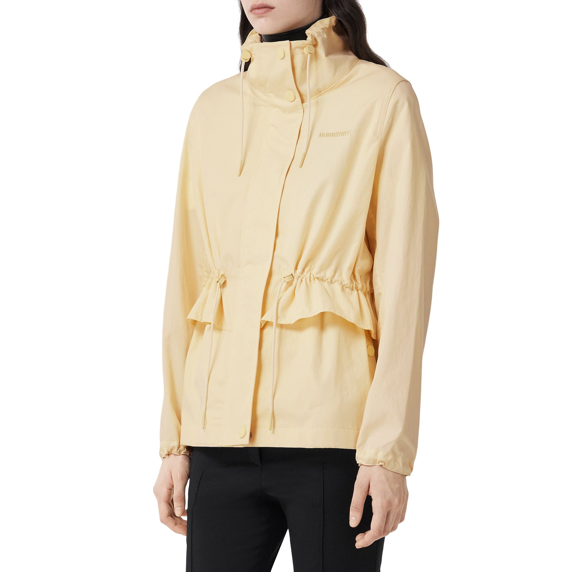 Veste à col entonnoir à logo - Frosted Lemon