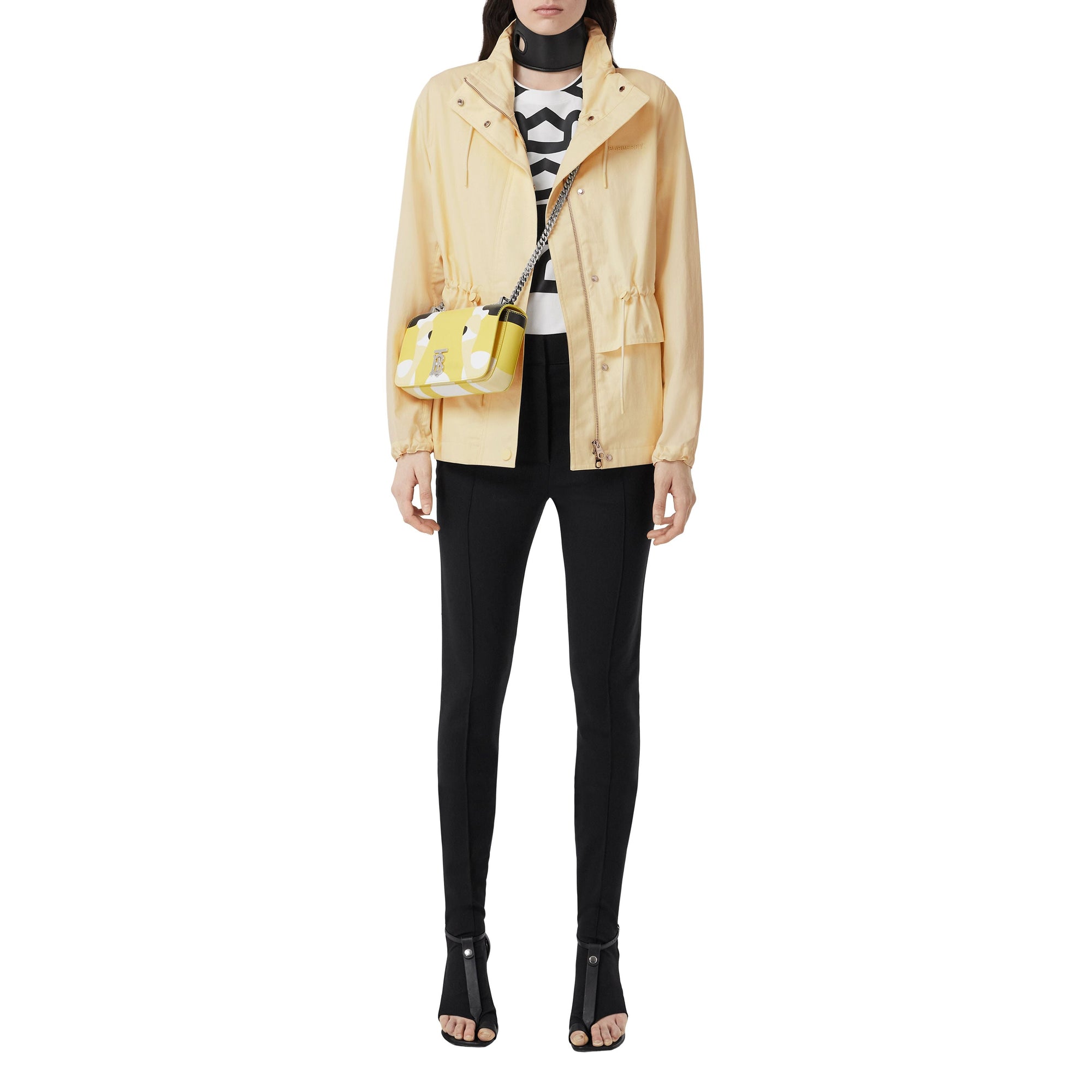 Veste à col entonnoir à logo - Frosted Lemon