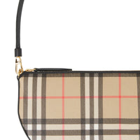 Pochette Olympia en coton à motif Vintage check - Archives Beige & Black