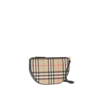 Pochette Olympia en coton à motif Vintage check - Archives Beige & Black