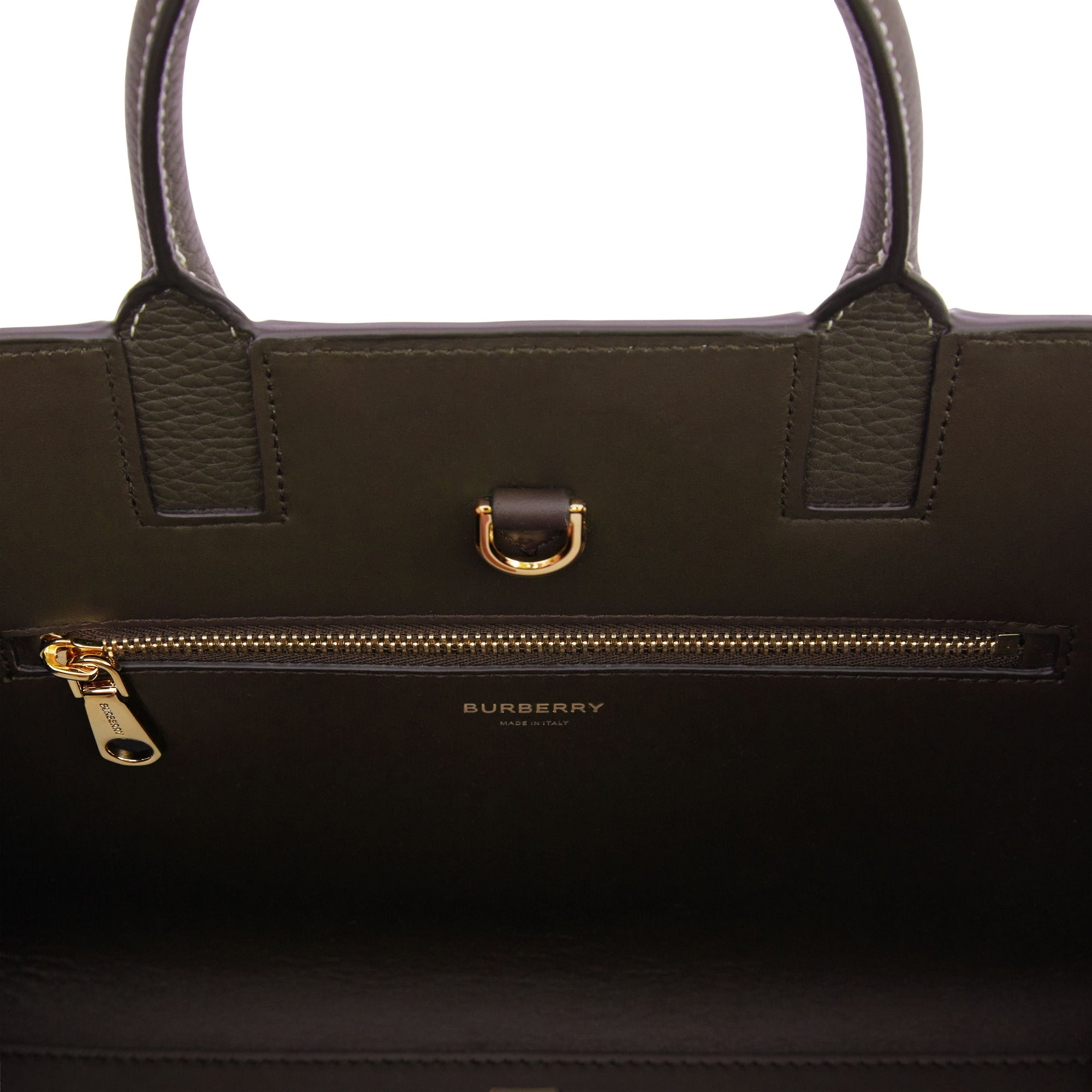 Mini sac Frances en cuir grainé - Dark Clay Brown