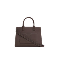 Mini sac Frances en cuir grainé - Dark Clay Brown