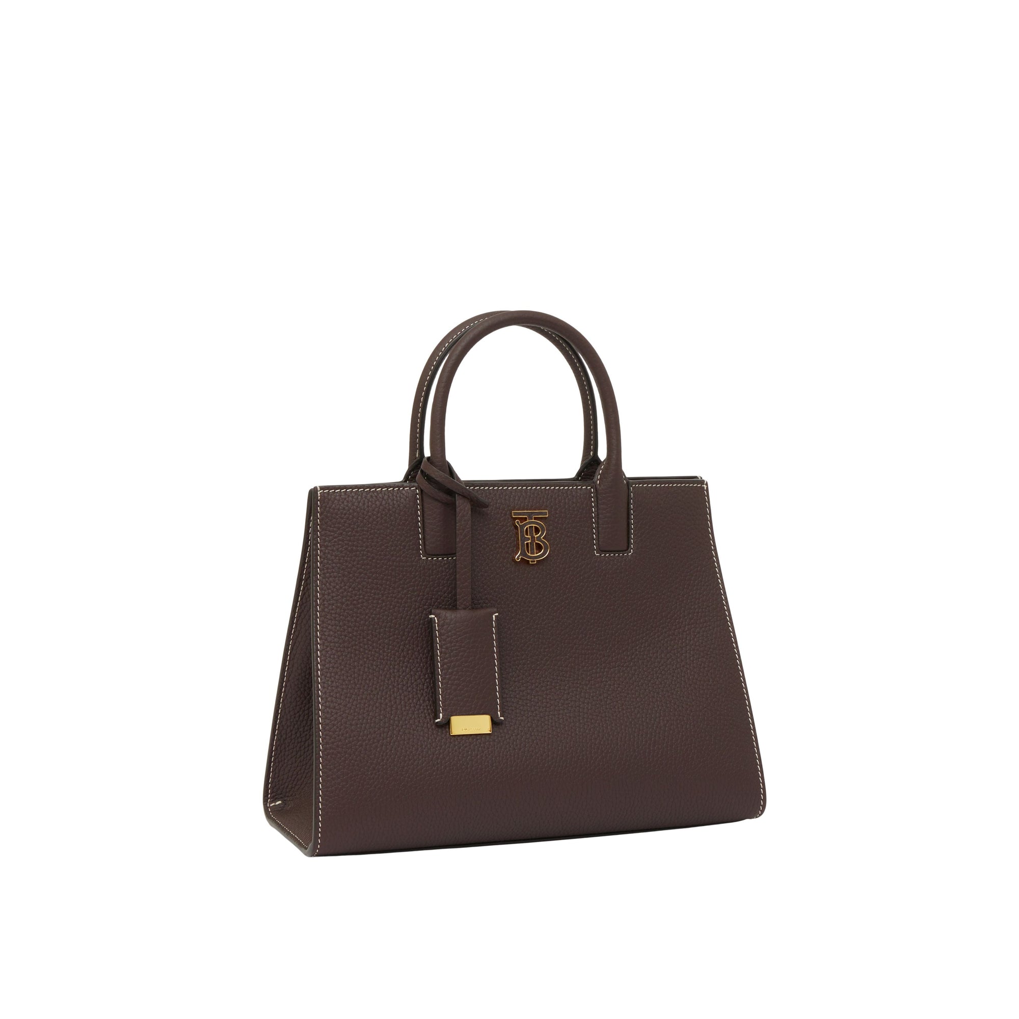 Mini sac Frances en cuir grainé - Dark Clay Brown