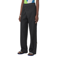 Pantalon en laine à rabat asymétrique - Charcoal Grey